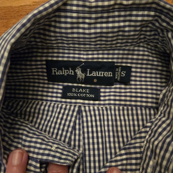 Ralph Lauren Mens Button Down "Blake" Shirt, Small - Picture 3 of 5
